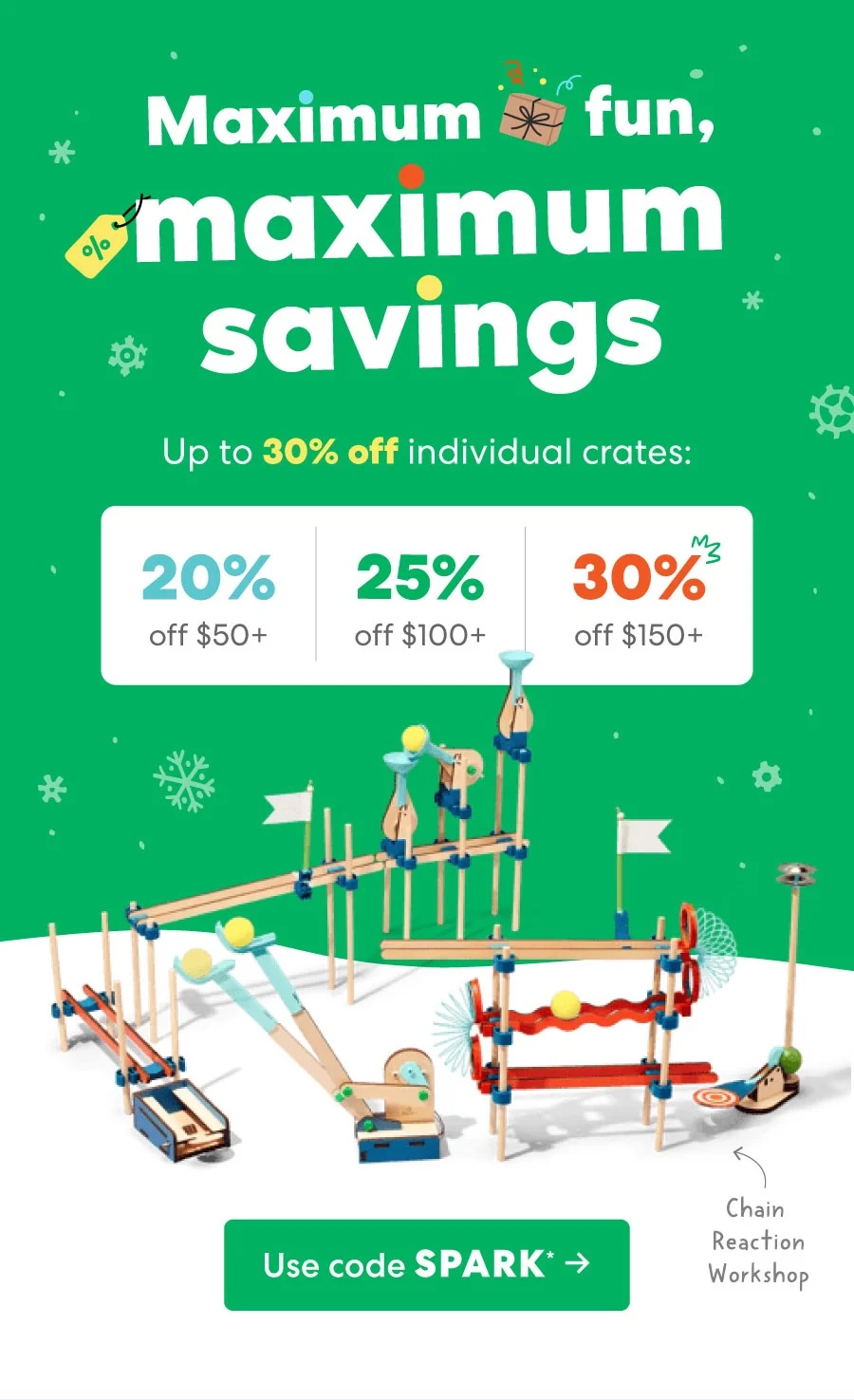 Up to 30% OFF Use code SPARK