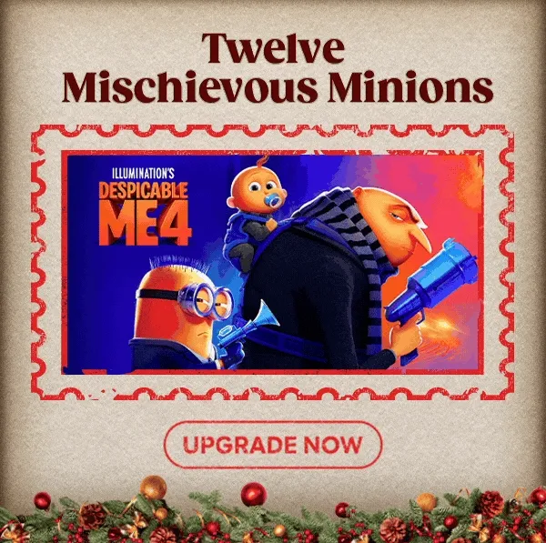 Twelve Mischievous Minions - Despicable Me 4 - UPGRADE NOW