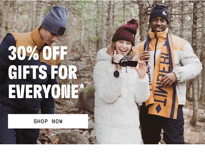 30% off gifts for everyone*. Shop Now