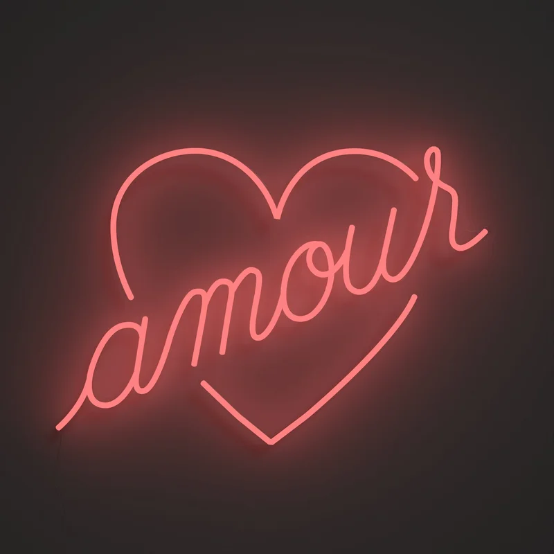 Image of Amour by Jean André, LED neon sign