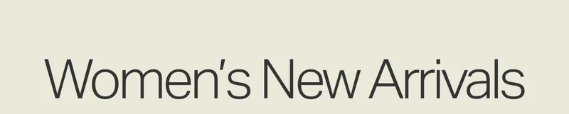 Women's New