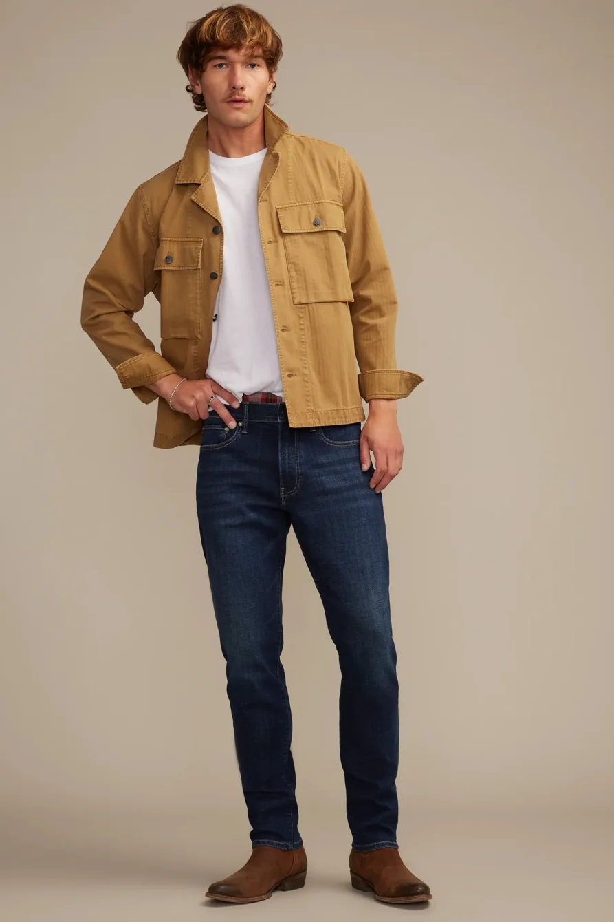 Image of Lucky Brand 412 Athletic Slim Coolmax Jean - Men's Pants Denim Slim Fit Jeans in Seneca