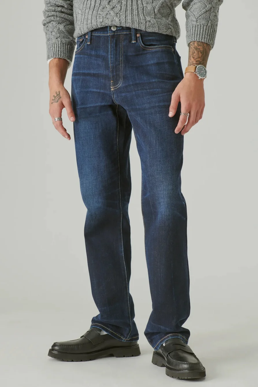 Image of Lucky Brand 363 Straight Premium Coolmax Stretch Jean - Men's Pants Denim Straight Leg Jeans in Jasper