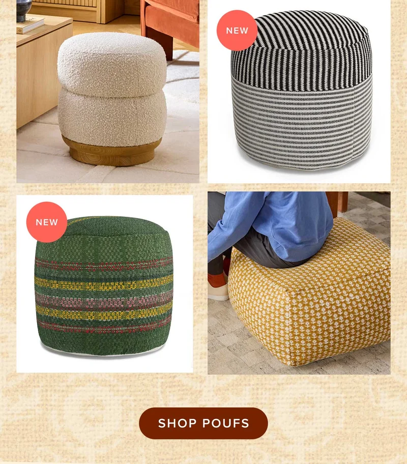Shop poufs!
