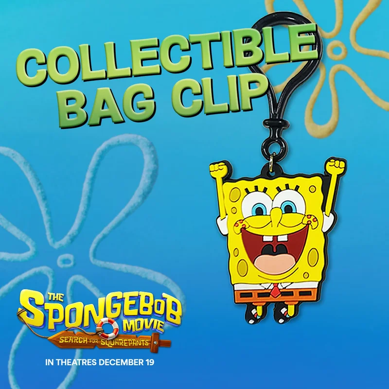 THE SPONGEBOB MOVIE: SEARCH FOR SQUAREPANTS COLLECTIBLE BAG CLIP
