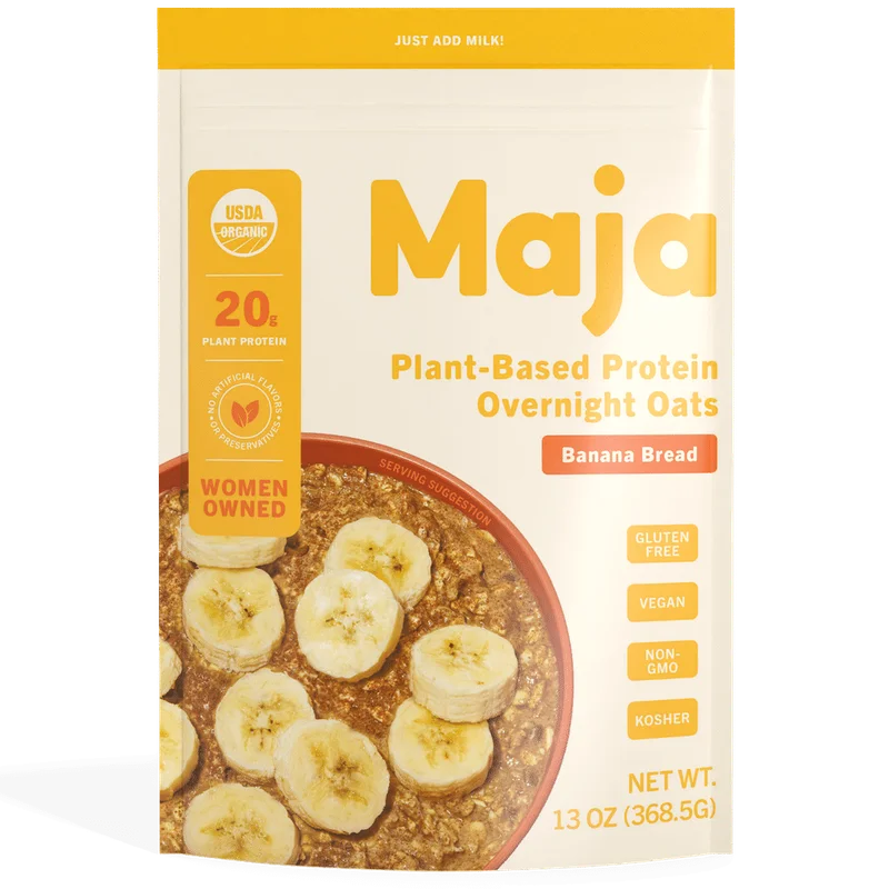 Image of Banana Bread Plant Protein Oats (2 Multi-Serve Pouches)