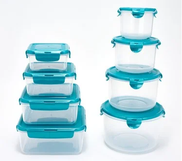 LocknLock 8-Pc Multi-Shape Nestable Canister & Square Set
