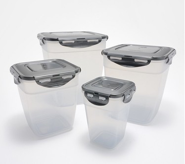 LocknLock 4-Pc Nestable XL Square Pantry Storage Set