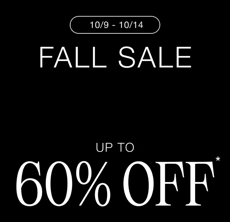 Fall Sale