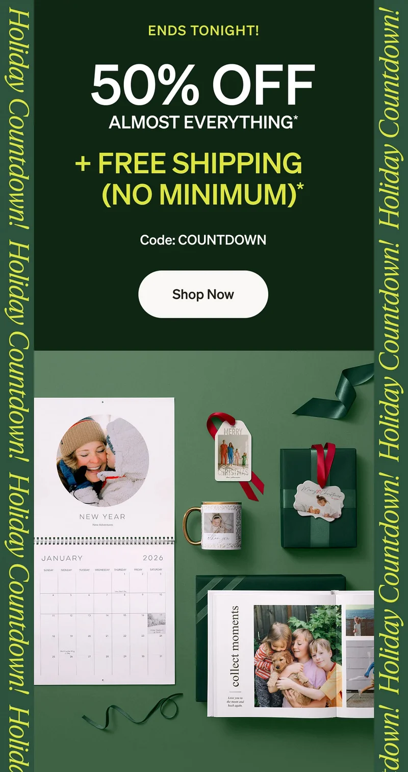 50% Off Almost Everything + Free Shipping (No Minimum)