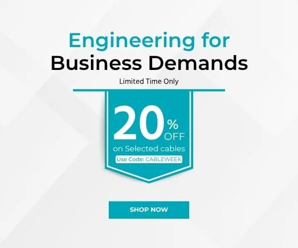 Engineered For The Demands of Business. Get 20% Off On Selected Cables! Use Code: discount code. Limited Time Only. Shop Now.