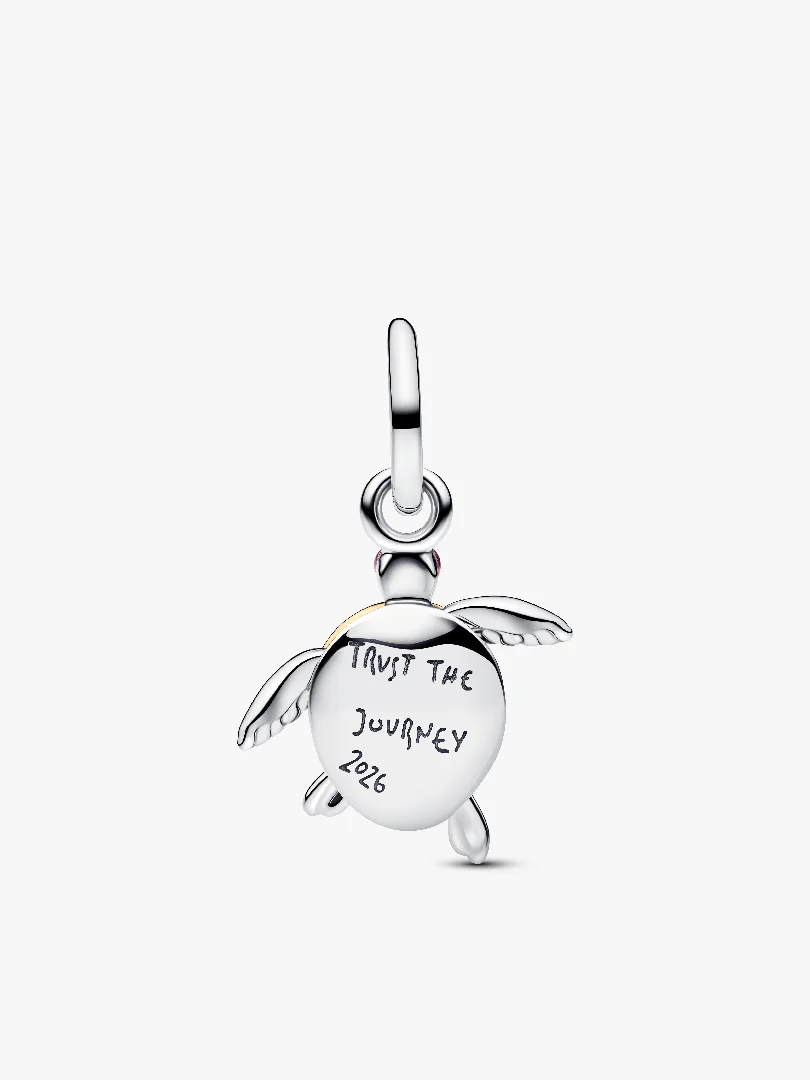 2026 Pink Sea Turtle Lab-grown Diamond Dangle Charm