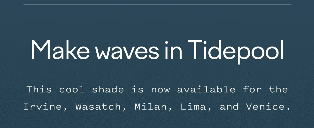 Make waves in tidepool