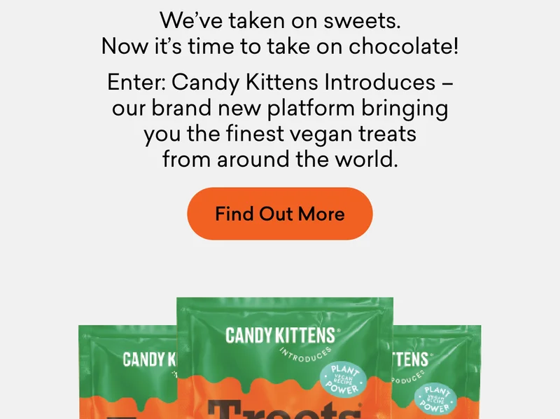 We’ve taken on sweets. Now it’s time to take on chocolate!  Enter: Candy Kittens Introduces – our brand new platform bringing you the finest vegan treats from around the world.