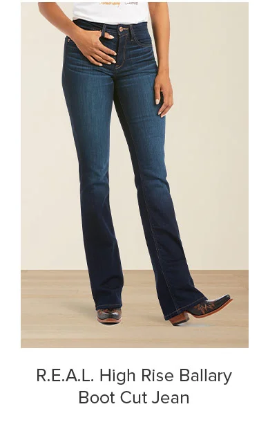 R.E.A.L. High Rise Ballary Boot Cut Jean