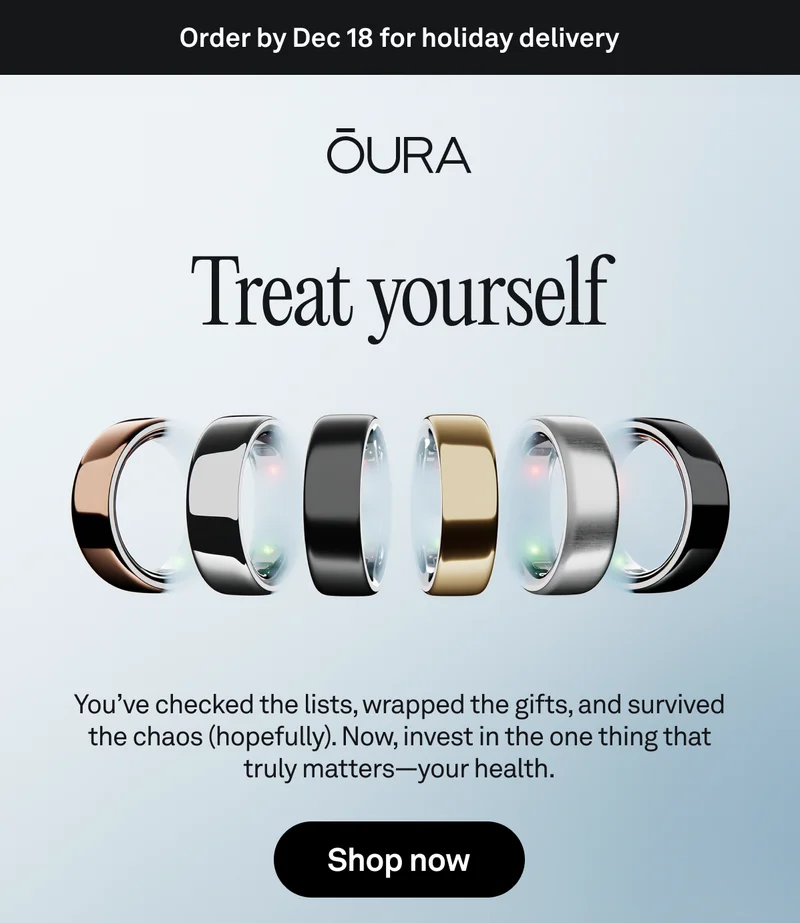 Treat yourself. You’ve checked the lists, wrapped the gifts, survived the chaos (hopefully). Now it’s time to gift something that actually matters–your own health. Shop now