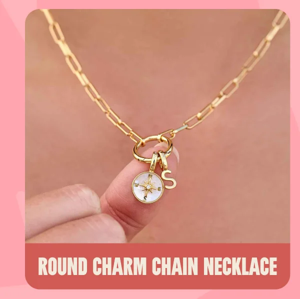 Round Charm Chain Necklace