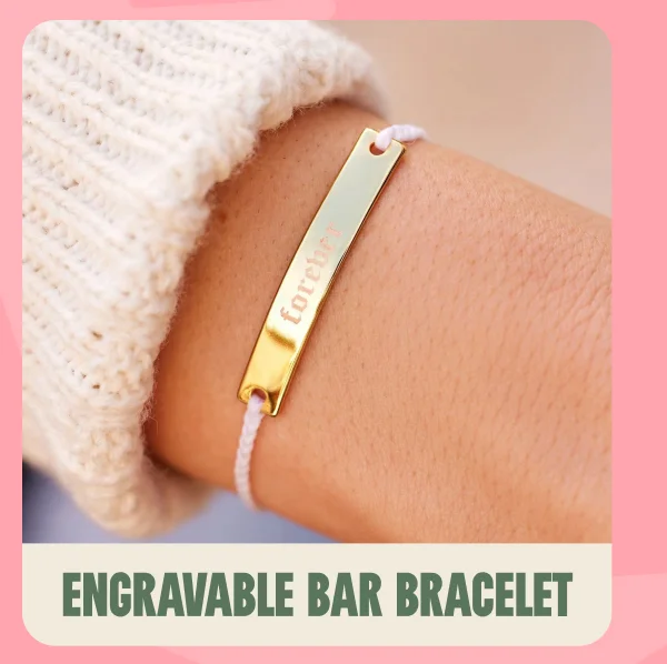 Engravable Bar Bracelet