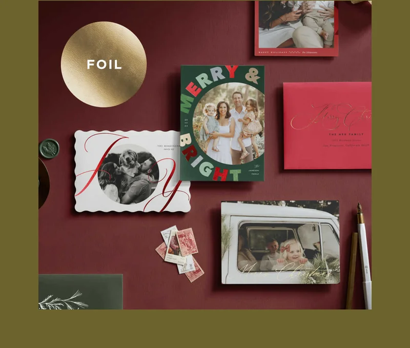 Foil-Pressed Holiday Cards