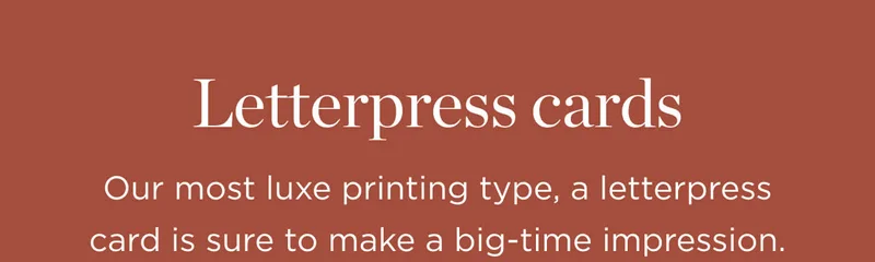Letterpress Cards