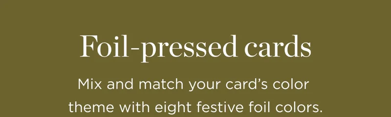 Foil-Pressed Cards