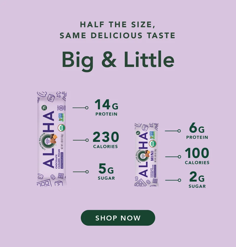 Half the size, same delicious taste