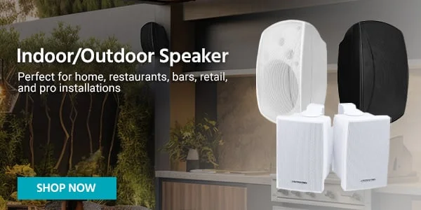 Indoor/Outdoor Speakers Perfect for home, restaurants, bars, retail, and pro installations