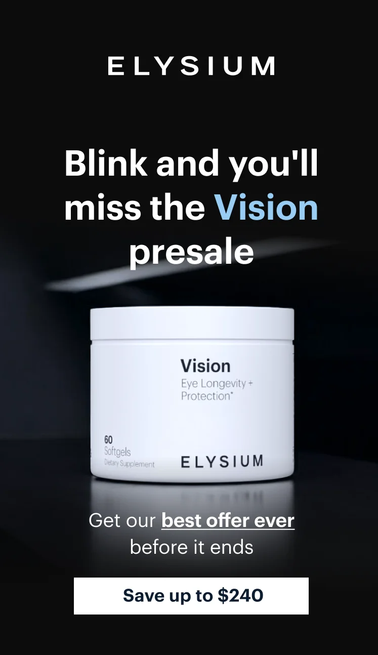 | ELYSIUM | Blink and you'll miss the Vision presale | Get our best offer ever before it ends | Save up to $240