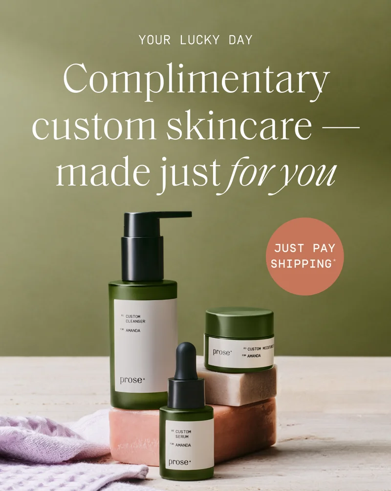 Complimentary custom skincare-made for you