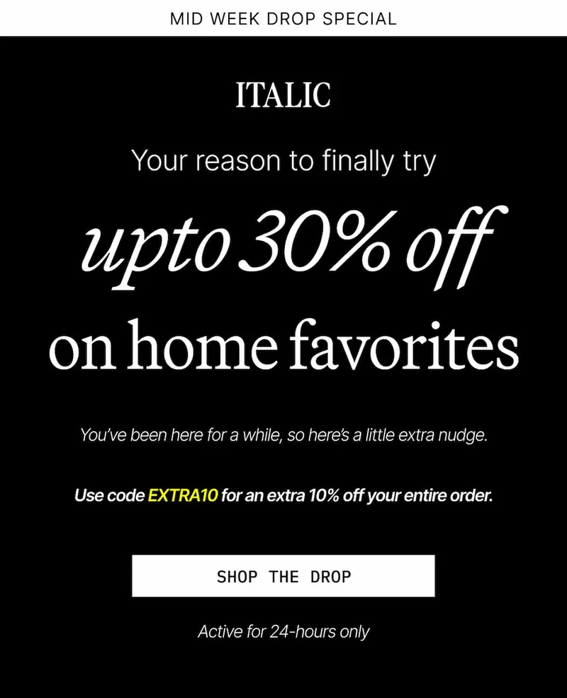ITALIC | Save up to $200