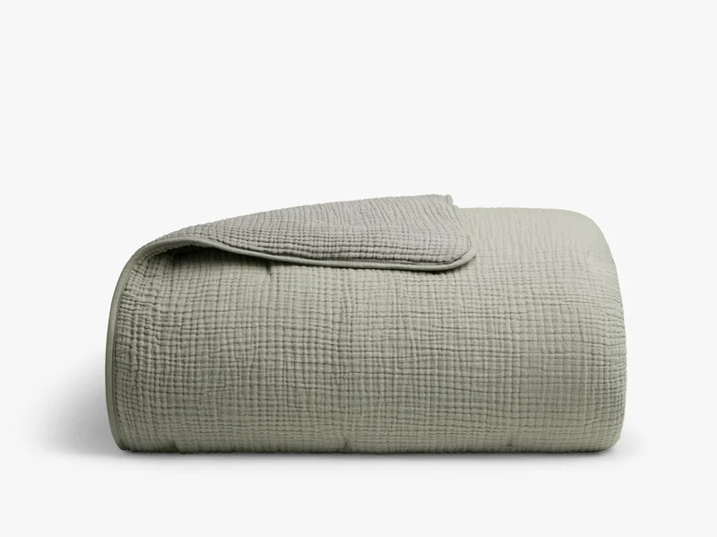 Organic Cloud Cotton Quilt (Moss)