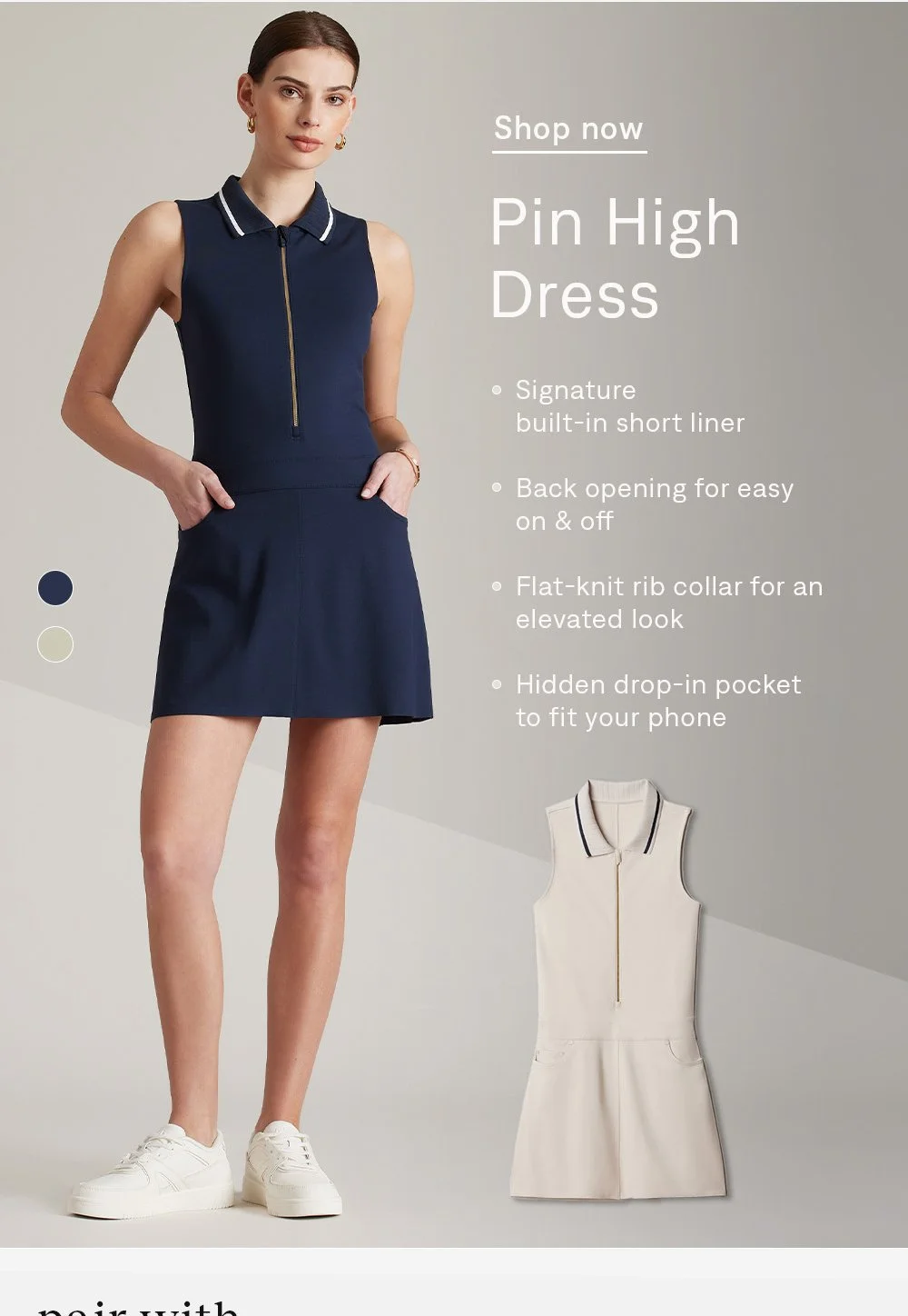 Pin High Ponte Dress