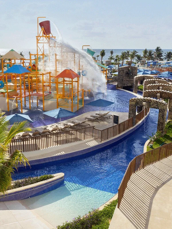 The pool at Royalton Splash Riviera Cancun, An Autograph Collection All-Inclusive Resort.