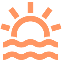 Beach icon.