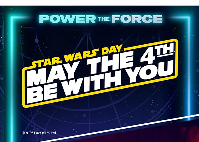 Power the Force. Star Wars Day. May The 4th Be With You. Shop Now