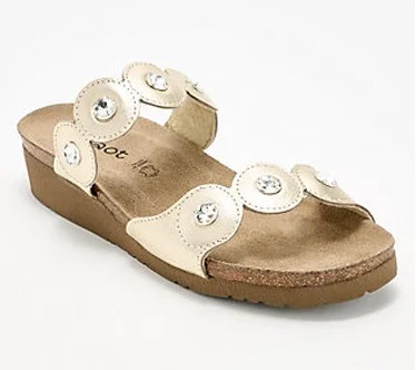 Naot Leather Slide Sandals - Hailey