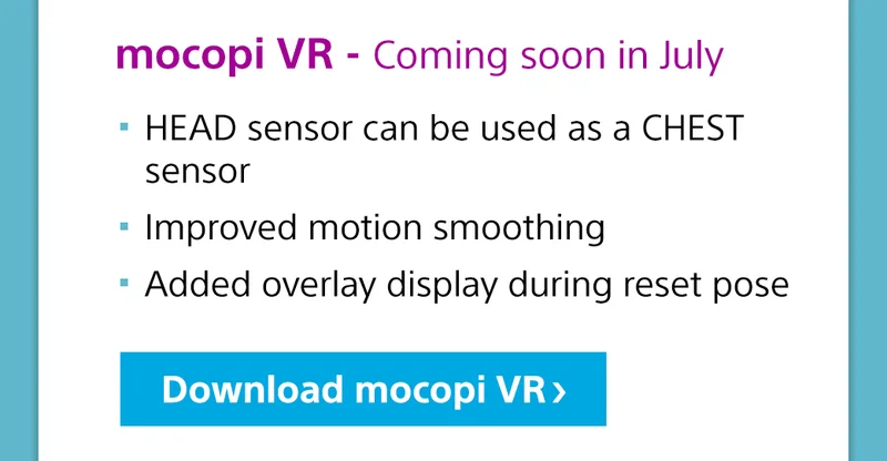 mocopi VR | Download mocopi VR