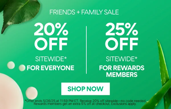 FRIENDS + FAMILY SALE