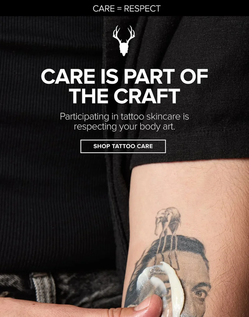 Care is part of the craft. Shop tattoo care