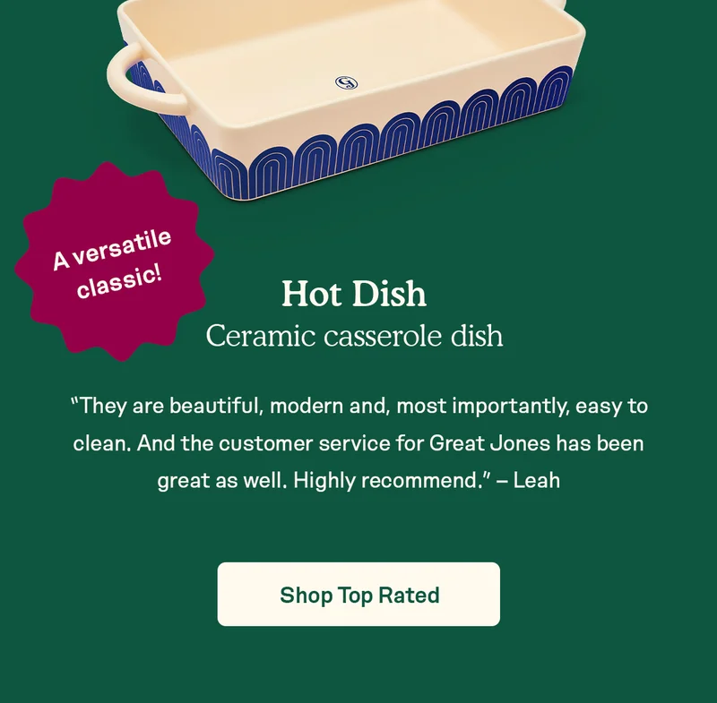 Hot Dish - Ceramic casserole dish