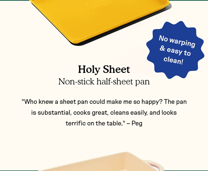 Holy Sheet - Non-stick half-sheet pan