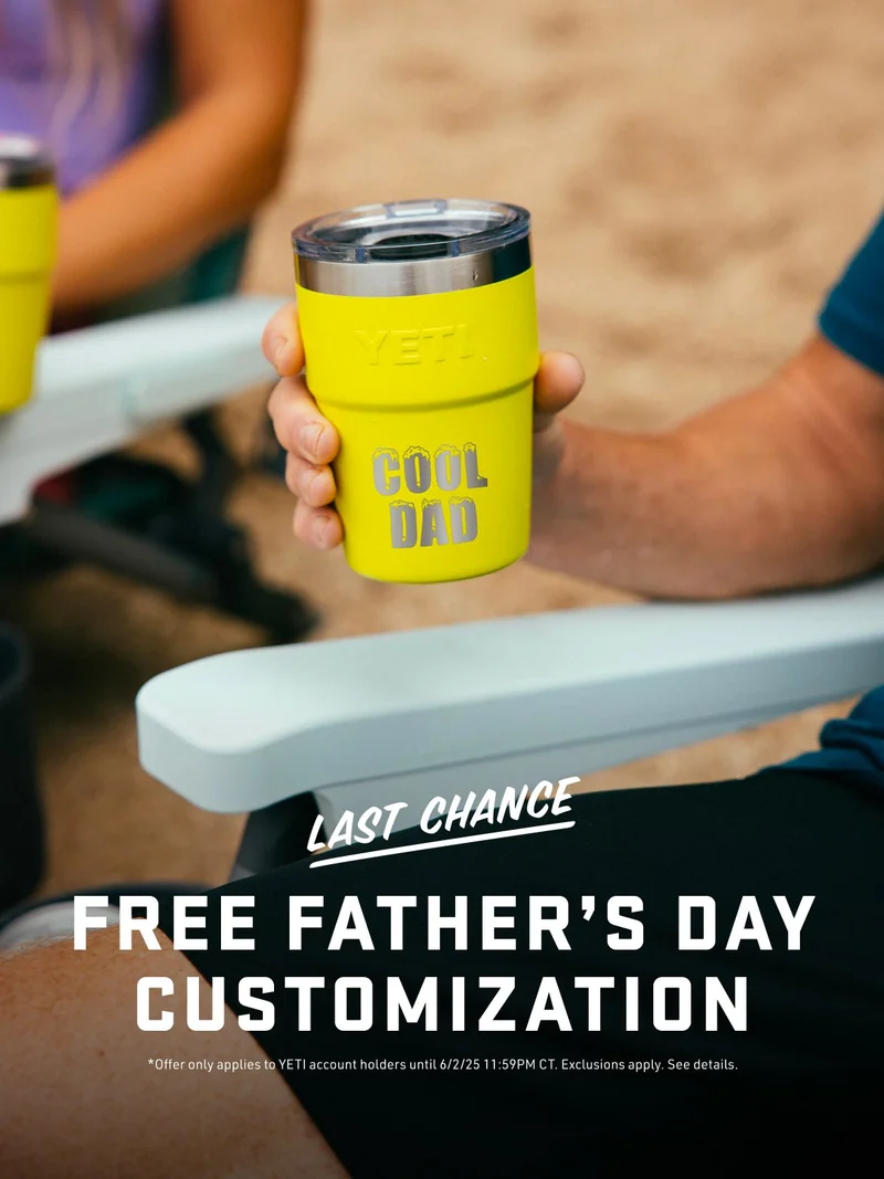 Last Chance: Free Father's Day Customization
