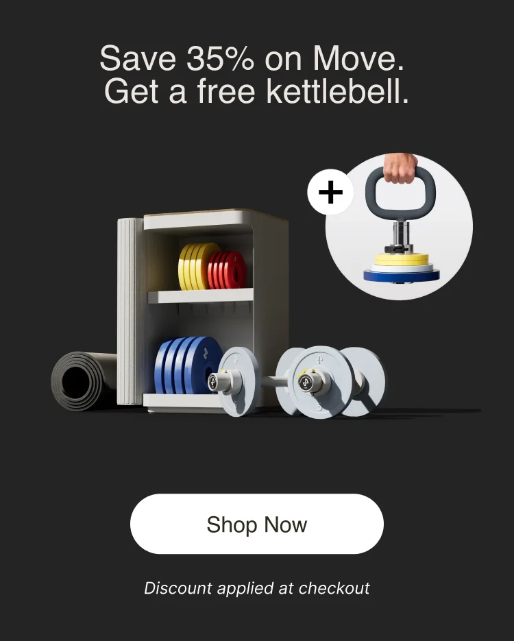 Save 35% on Move and get a free kettlebell.