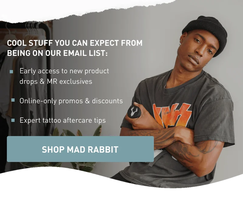 COOL STUFF YOU CAN EXPECT FROM BEING ON OUR EMAIL LIST: SHOP MAD RABBIT