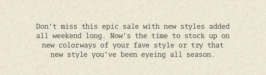 Sale on Sale Extra 30% Off Sale Styles