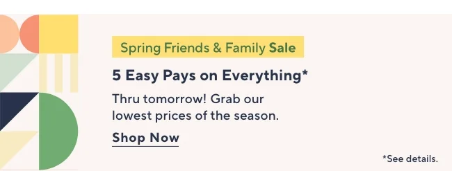 Friends & Family Sale