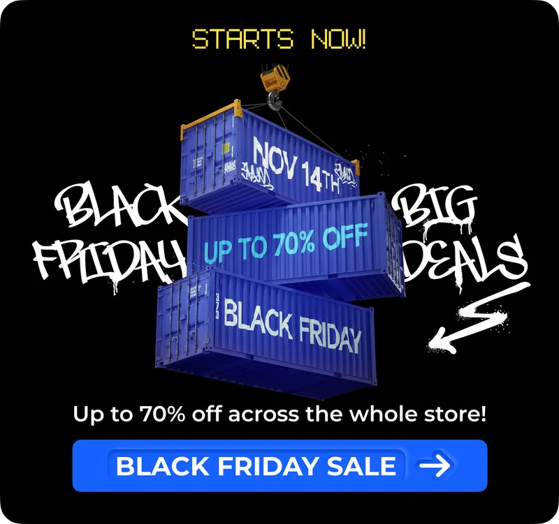 Up to 70% OFF with Black Friday