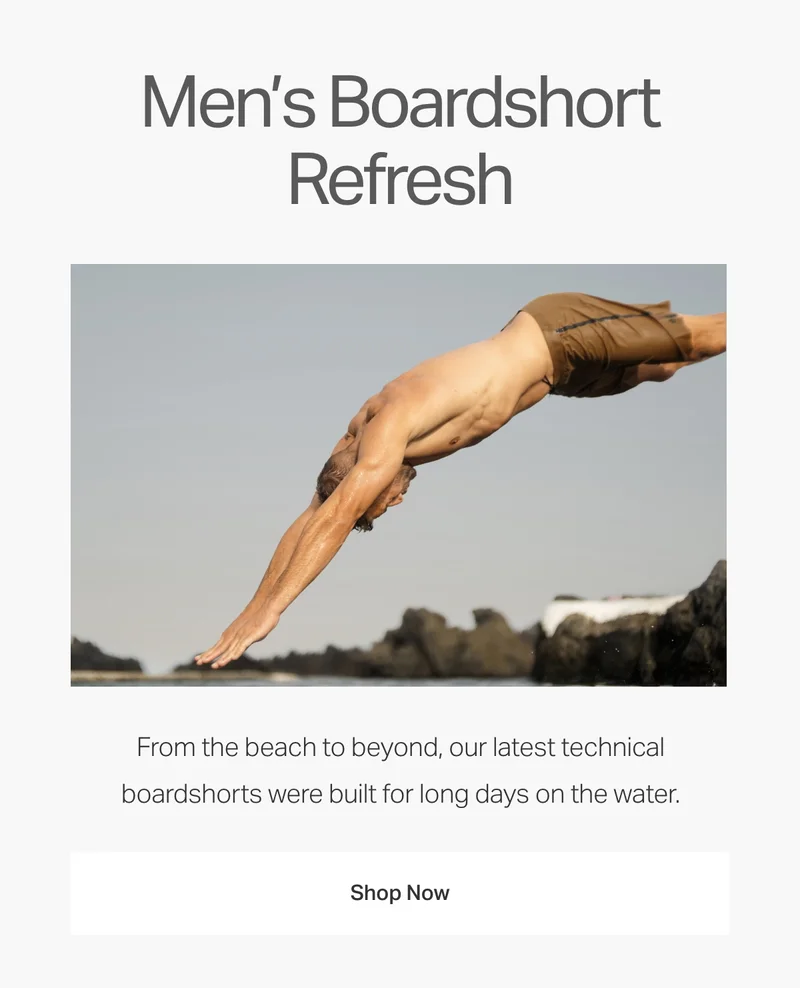 Men's Boardshort Refresh