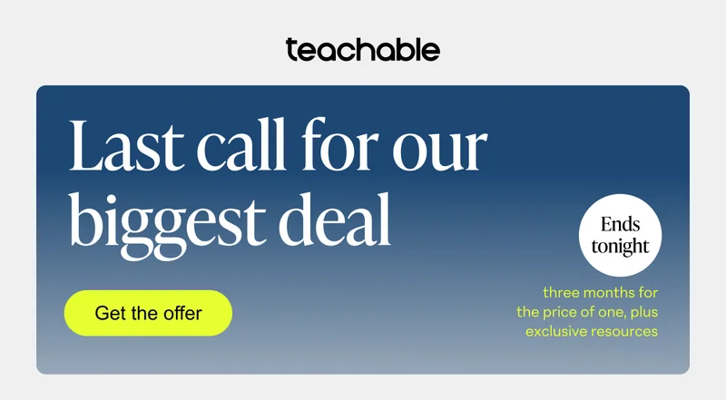 Last call for our biggest deal