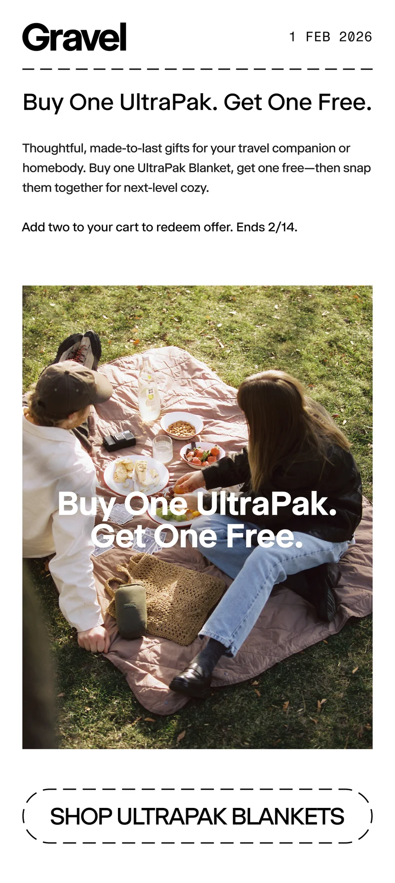 BOGO UltraPak Blankets